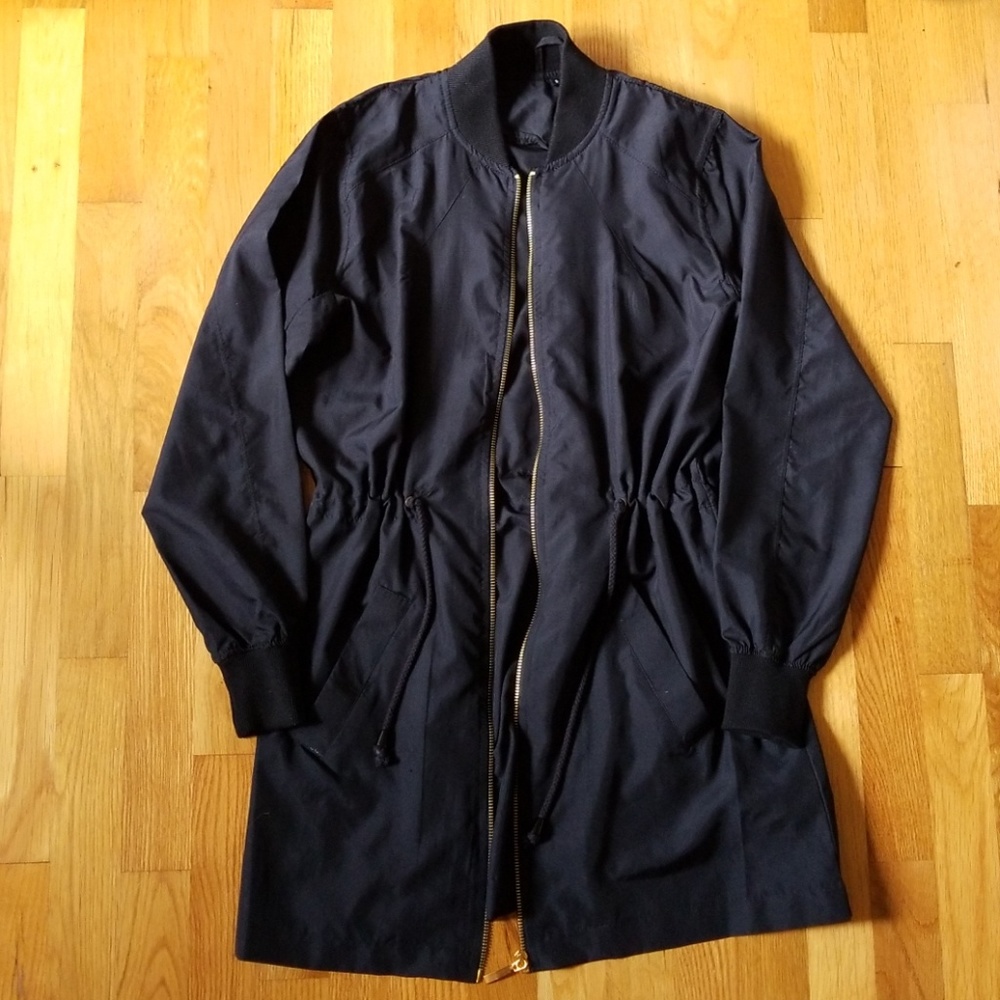 longline bomber jacket